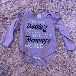 Daddy's girl Mommy's world onesie